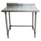 Bk Resources Stainless Steel Work Table With Open Base, 5" Rear Riser 48"Wx30"D VTTR5OB-4830 - alternate 3